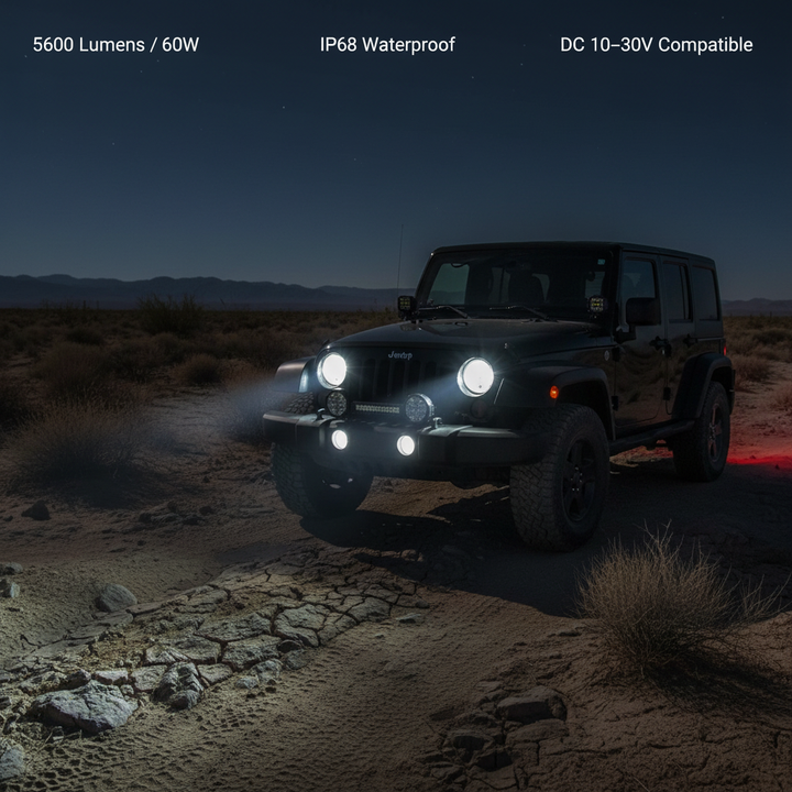 Stornfield 7 Inch LED Driving Light for Car & 4x4