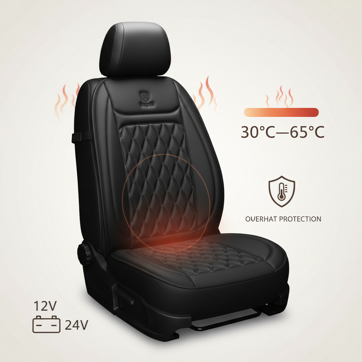 Stornfield | Heated Car Seat Cover | Adjustable Temperature Control 30℃-65℃ for Cars, Trucks & Home Use