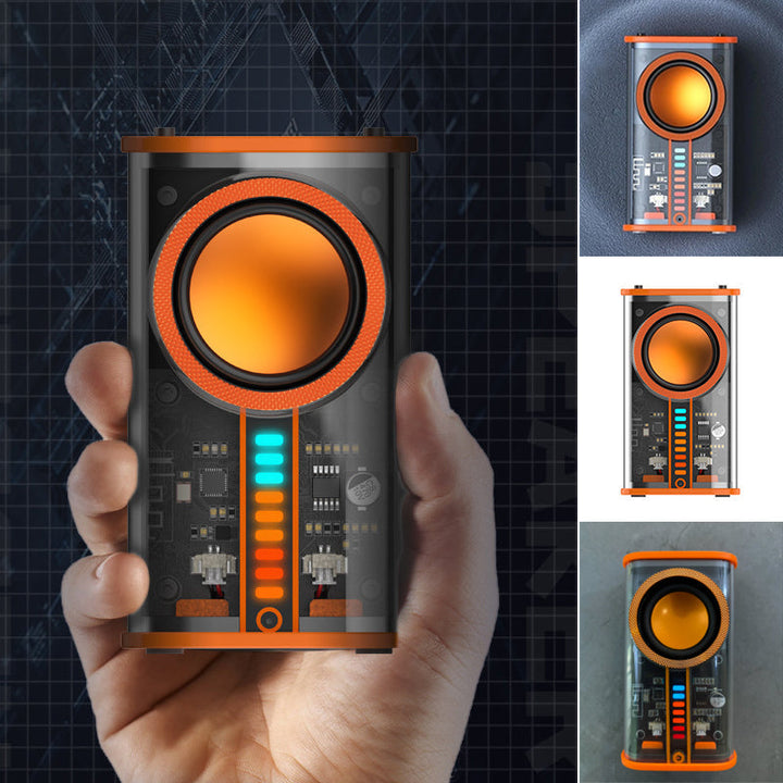 Transparent wireless Mecha Bluetooth speaker | Stornfield