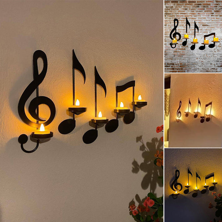 Black Music Note Wall Light Stornfield