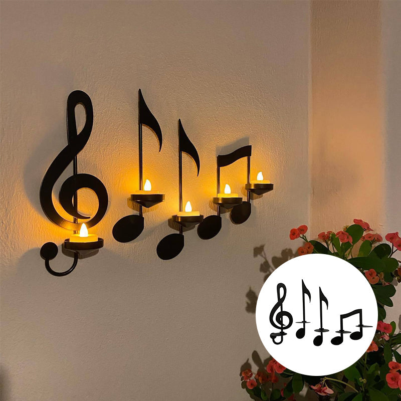 Black Music Note Wall Light Stornfield