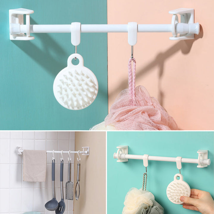 Nail-free Adjustable Rod Bracket Holders (2 pcs) | Stornfield