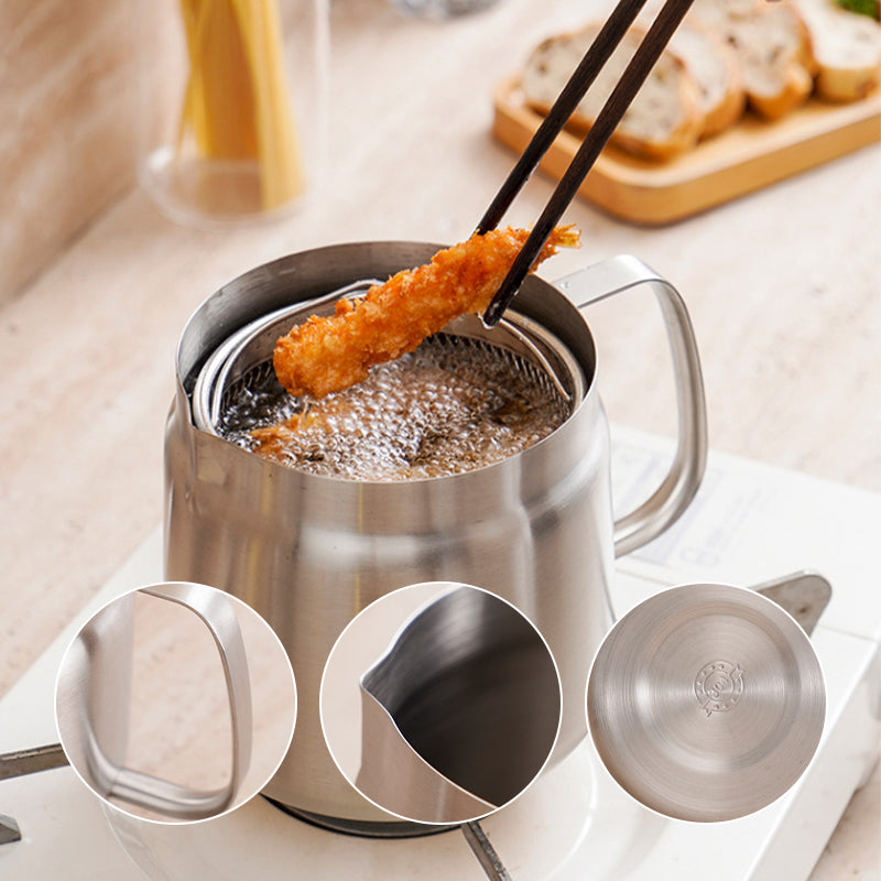 2-in-1 304 Stainless Steel Multifunctional Oil Strainer Pot | Stornfield