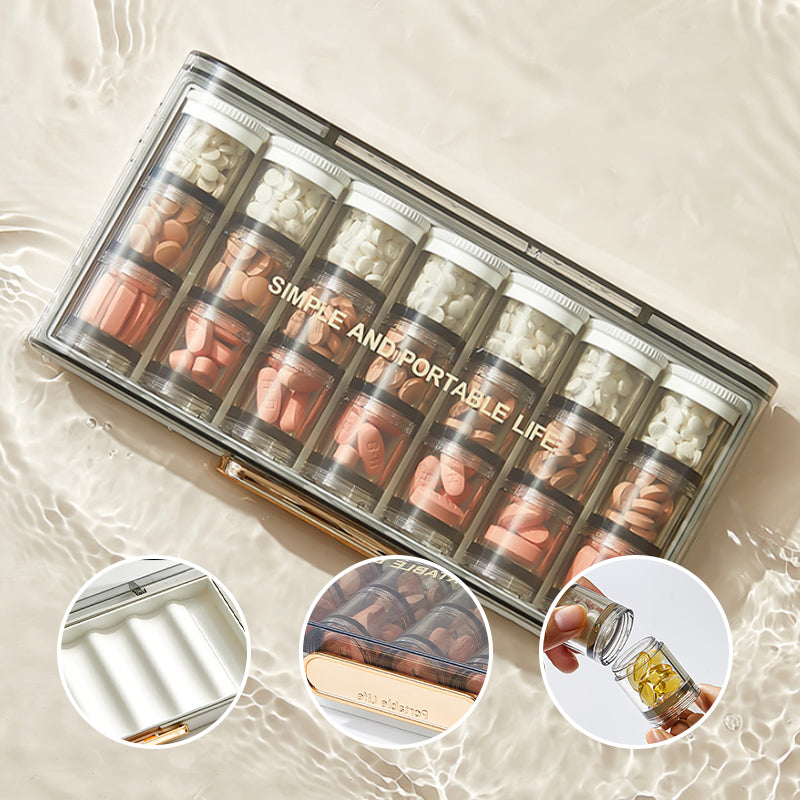 High-Capacity Portable Weekly Pill Organizer | Stornfield