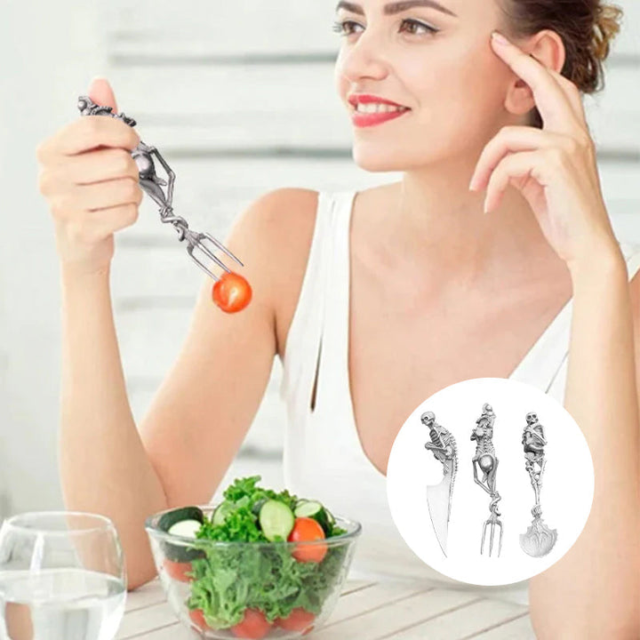 Halloween Gift Skeletal Cutlery Sets | Stornfield