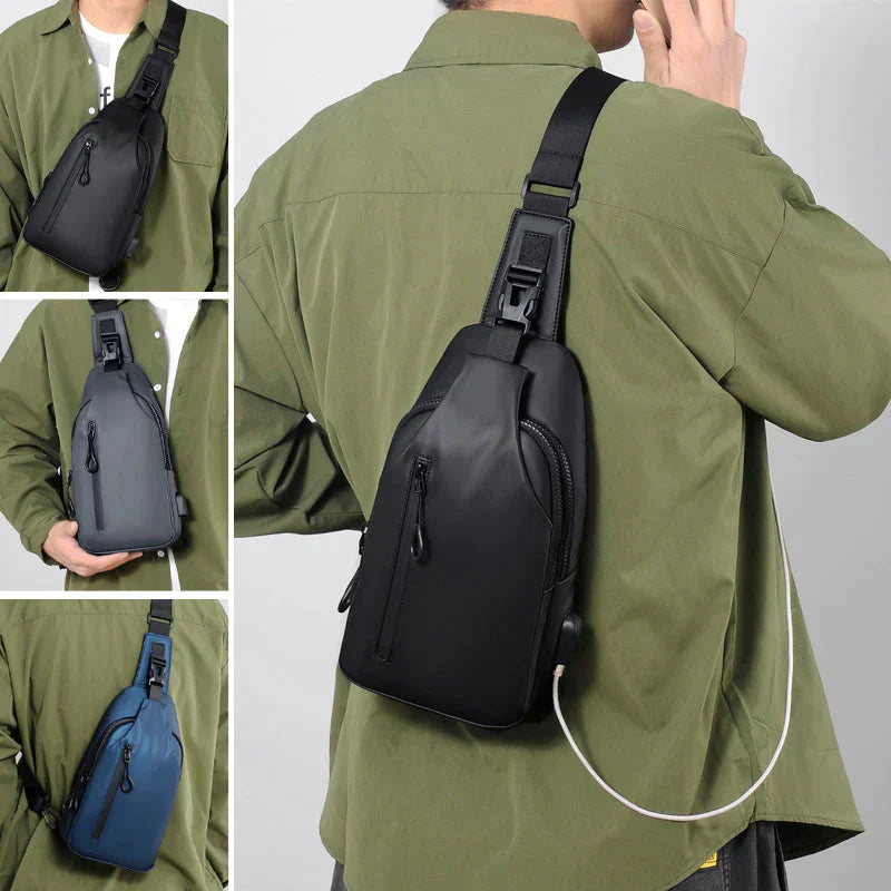 UrbanShield Waterproof Shoulder Bag with Anti-Theft Design | Stornfield