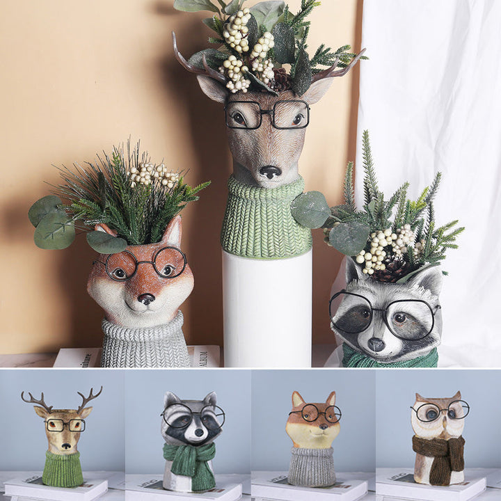 Resin Animal Flower Pot | Stornfield