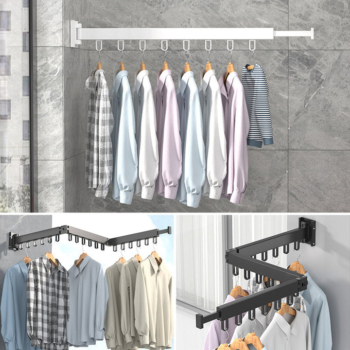 Foldable aluminum alloy drying rack with hook | Stornfield