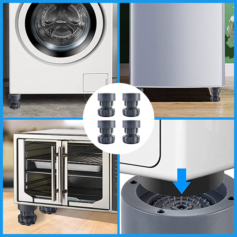 4 pieces height-adjustable washing machine stand | Stornfield