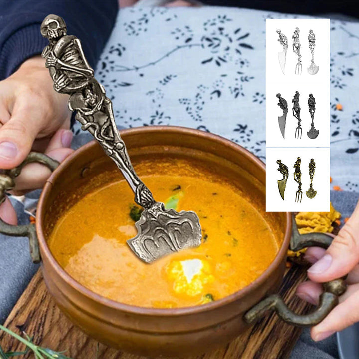 Halloween Gift Skeletal Cutlery Sets | Stornfield