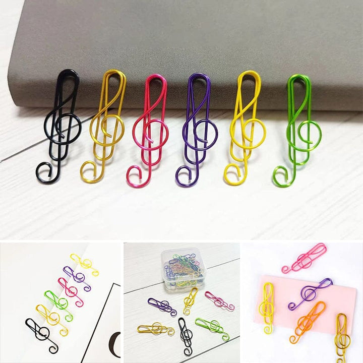 Music Multicolored Metal Paper Clips | Stornfield
