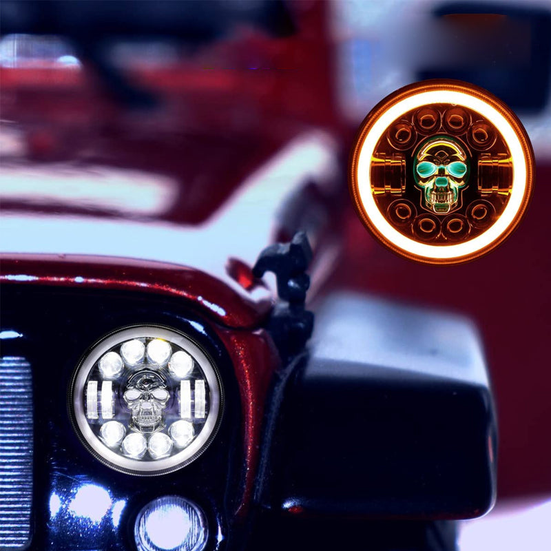 Stornfield | 7 Inch Skull LED Headlight