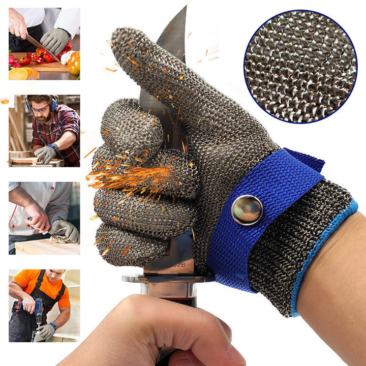 Stornfield | Stainless Steel Mesh Metal Protective Gloves for Laboratory