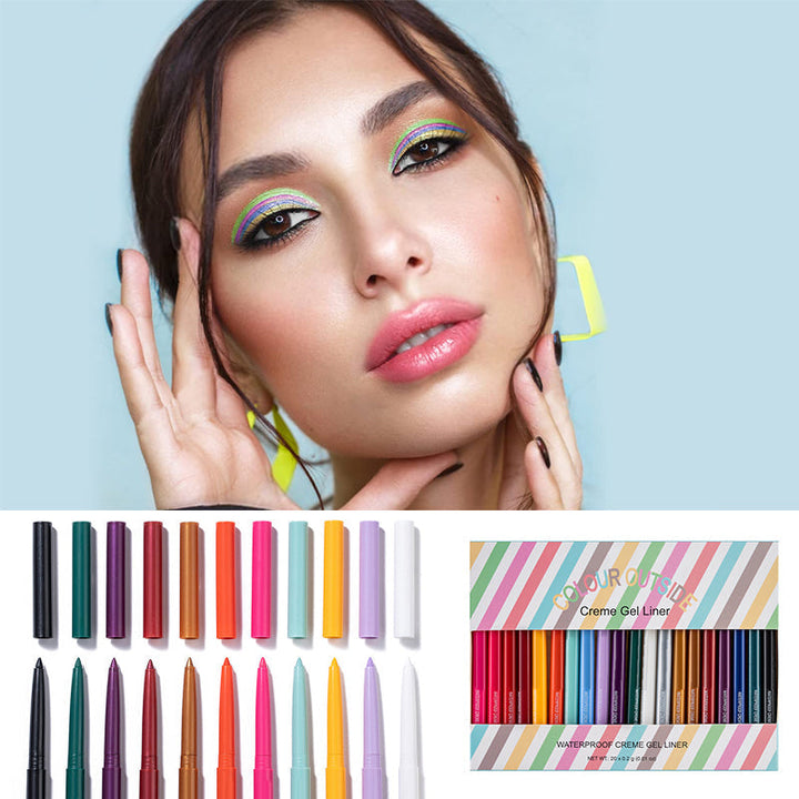 20 PCS Colored Eyeliner Pencil Set | Stornfield