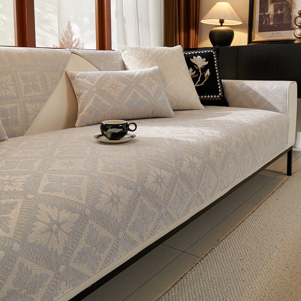 French Elegance Chenille Soft Breathable Couch Cover 4 Seasons | Stornfield