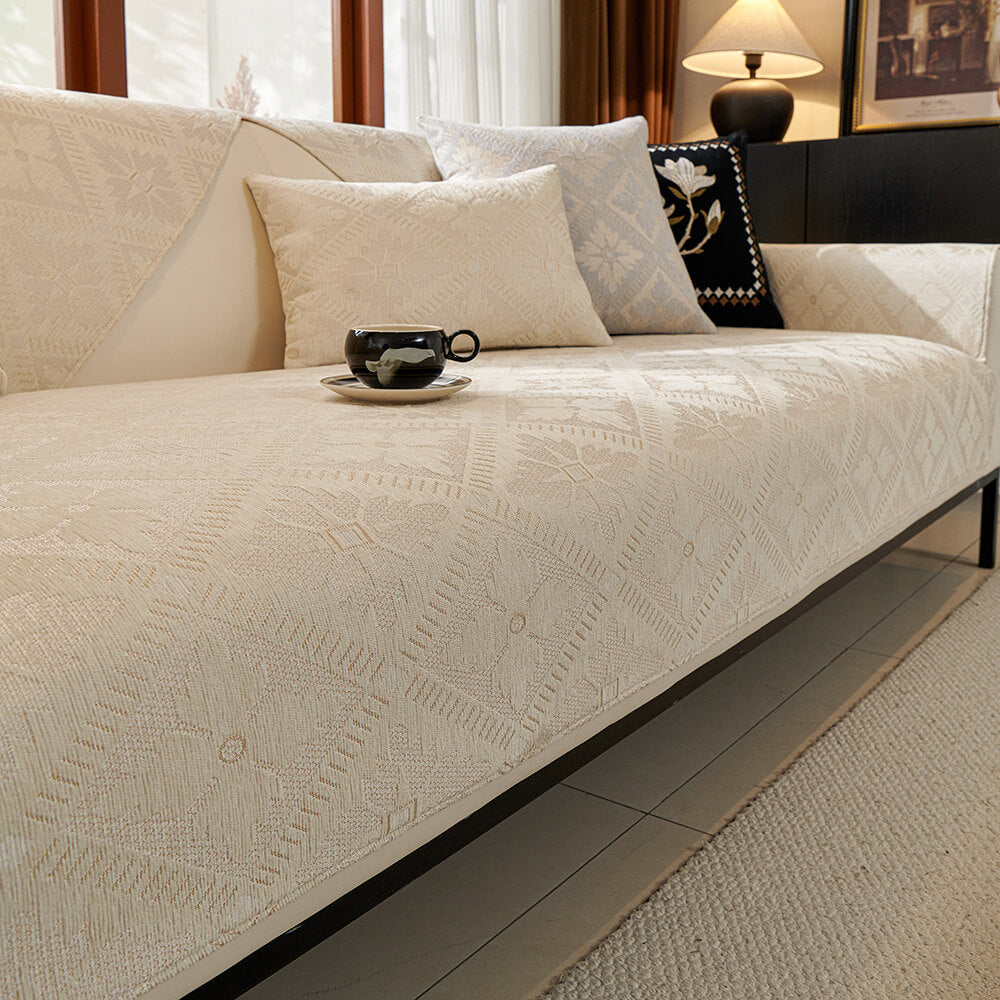 French Elegance Chenille Soft Breathable Couch Cover 4 Seasons | Stornfield
