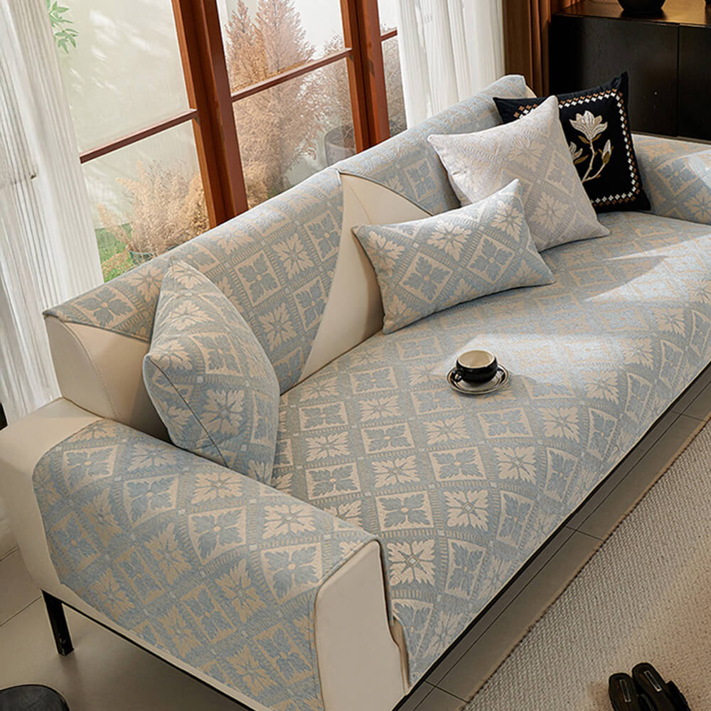 French Elegance Chenille Soft Breathable Couch Cover 4 Seasons | Stornfield