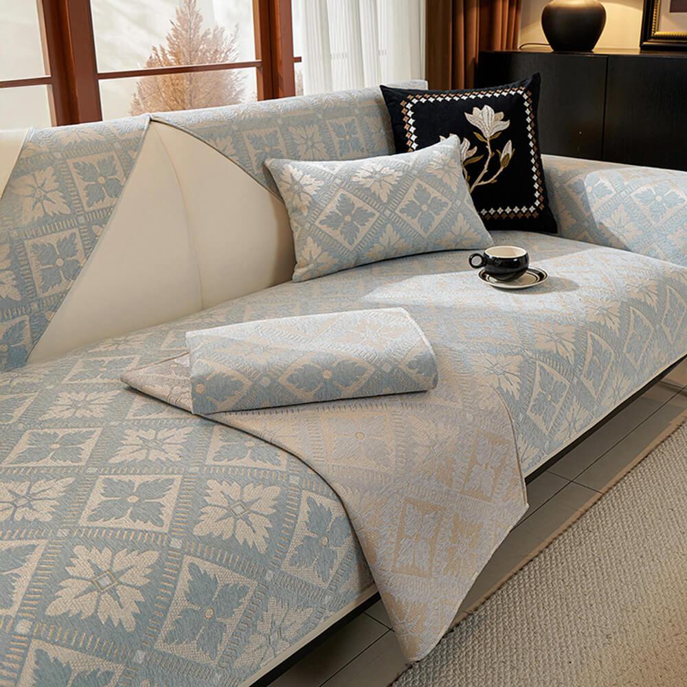 French Elegance Chenille Soft Breathable Couch Cover 4 Seasons | Stornfield