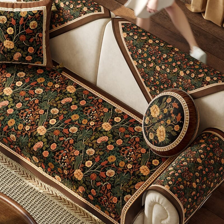 Garden Vintage Luxury Furniture Protective Non-Slip Couch Cover | Stornfield