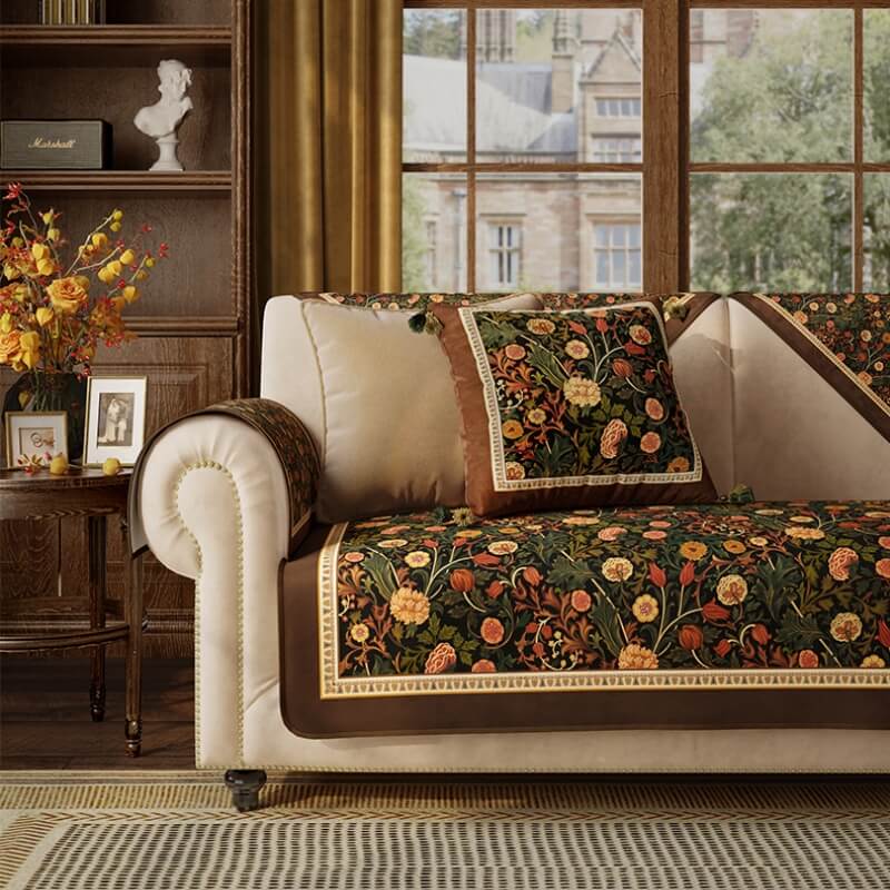 Garden Vintage Luxury Furniture Protective Non-Slip Couch Cover | Stornfield