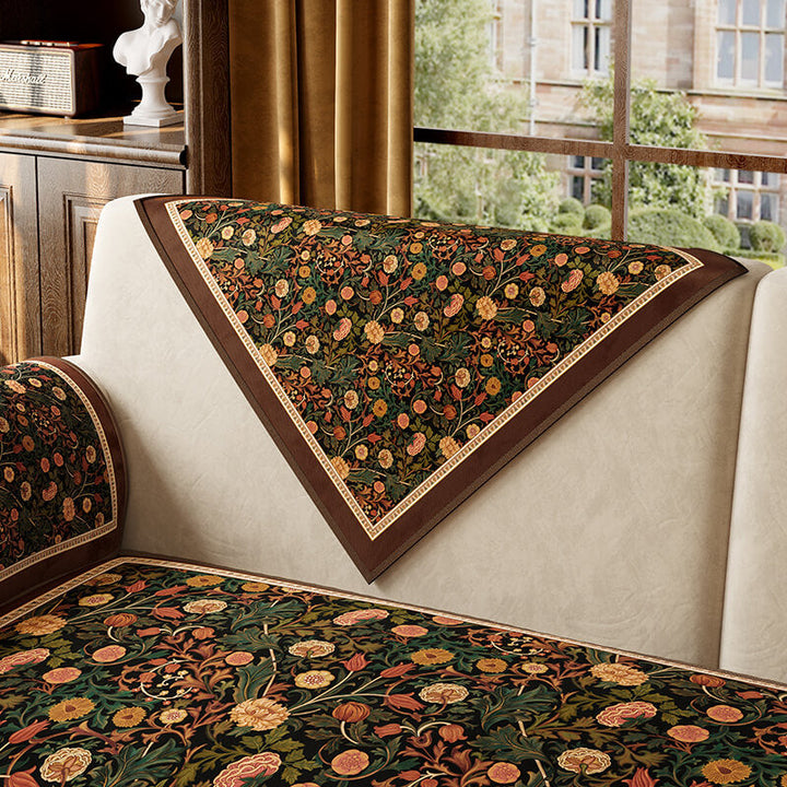 Garden Vintage Luxury Furniture Protective Non-Slip Couch Cover | Stornfield
