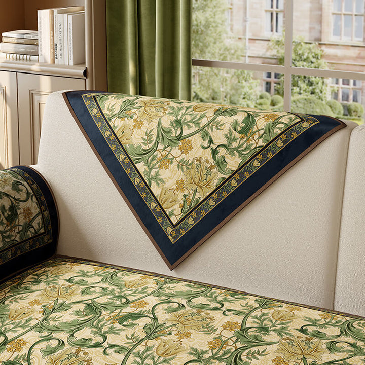 Garden Vintage Luxury Furniture Protective Non-Slip Couch Cover | Stornfield