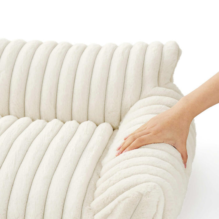 Faux Rabbit Fur Wave Pet Bed Ultimate Comfort Support | Stornfield