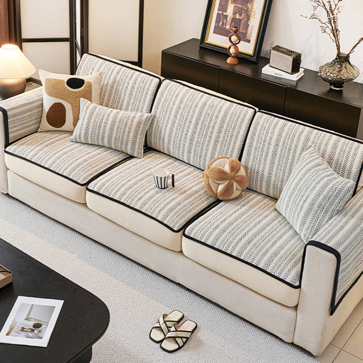 Classic Retro Stretch Chenille Couch Cover Full Protection | Stornfield