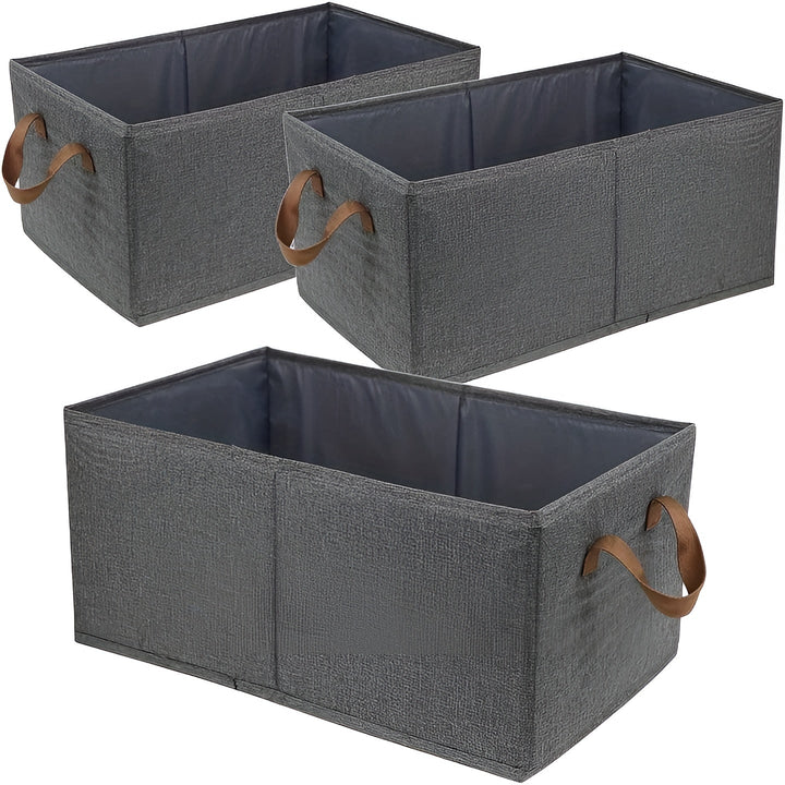 FoldaStornfielde storage baskets – Practical 3-piece set | Ideal for clothes, toys and more | Stornfield
