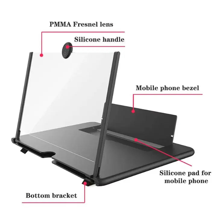 Stornfield | Foldable Phone Screen Magnifier – HD for Videos
