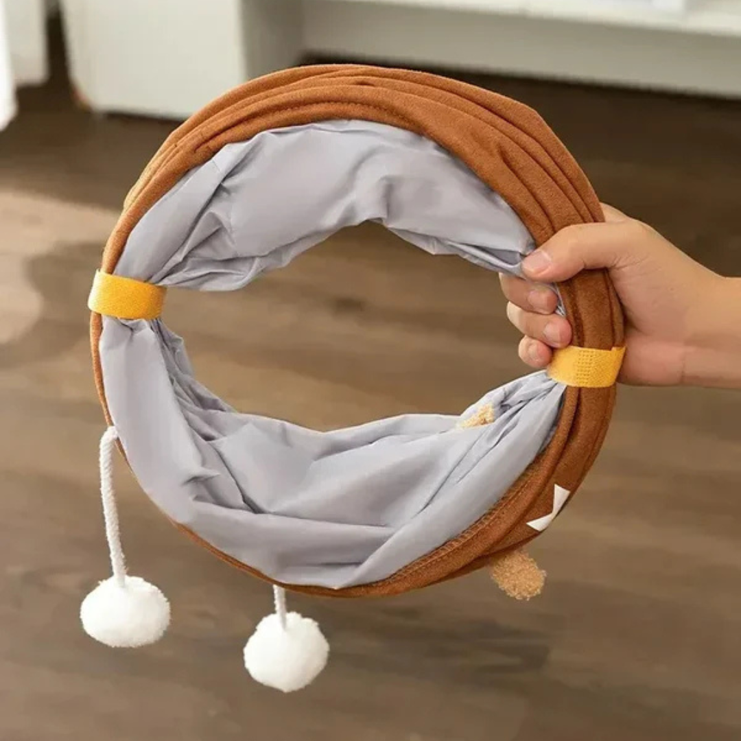 Stornfield Collapsible Cat Tunnel for Indoor Cats to Play and Hide