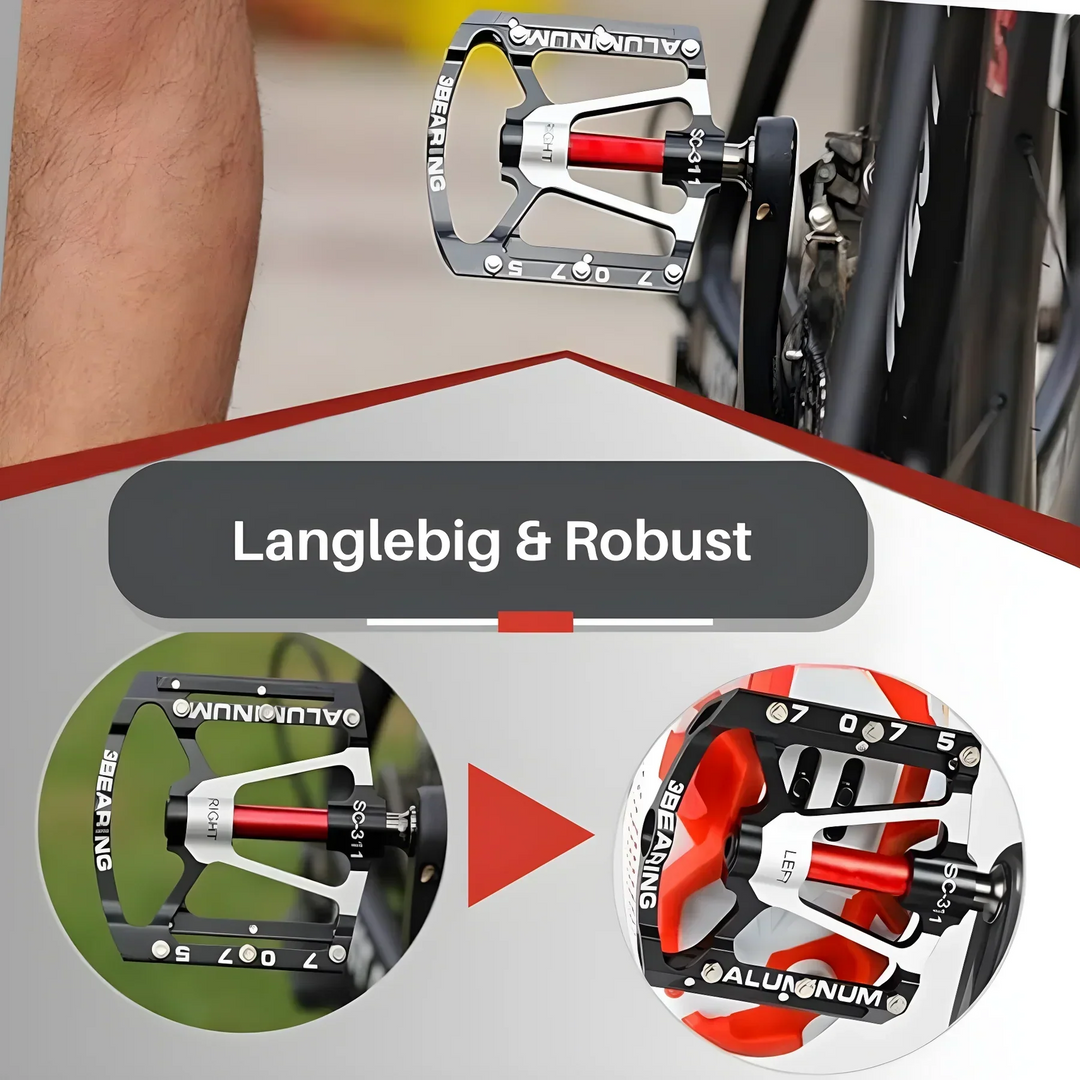 Stornfield | Robust Lightweight Aluminum Bicycle Pedals With Non-Slip Grip