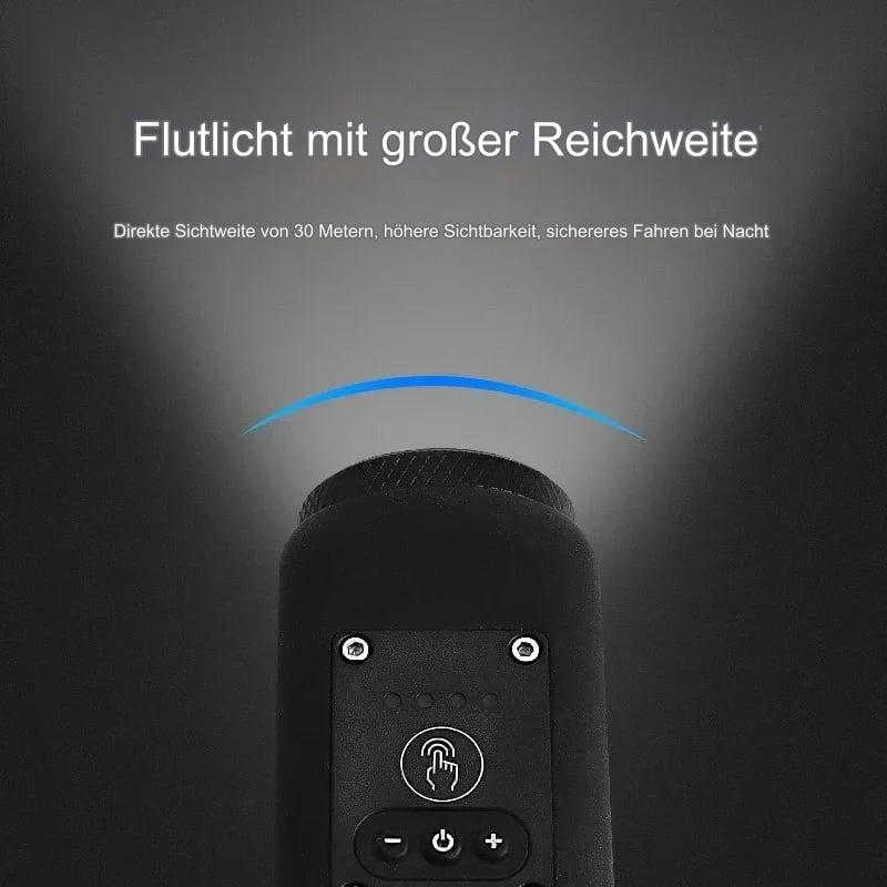 Electronic bicycle bell with LED light | Stornfield