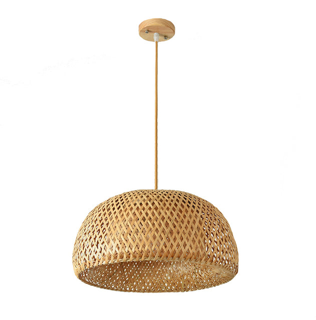 Stornfield | Finn Bamboo Pendant Light – Handmade Rattan & Bamboo Luminaire with Southeast Asian Charm