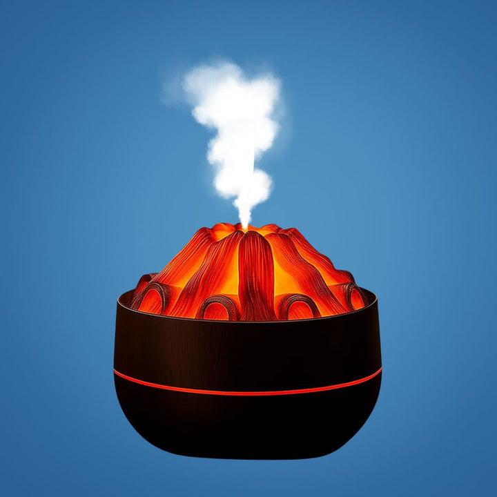 FlameMist | Essential Oil Diffuser – LED Flame – Two Mist Modes – Silent USB Design – Home Relaxation Bowl