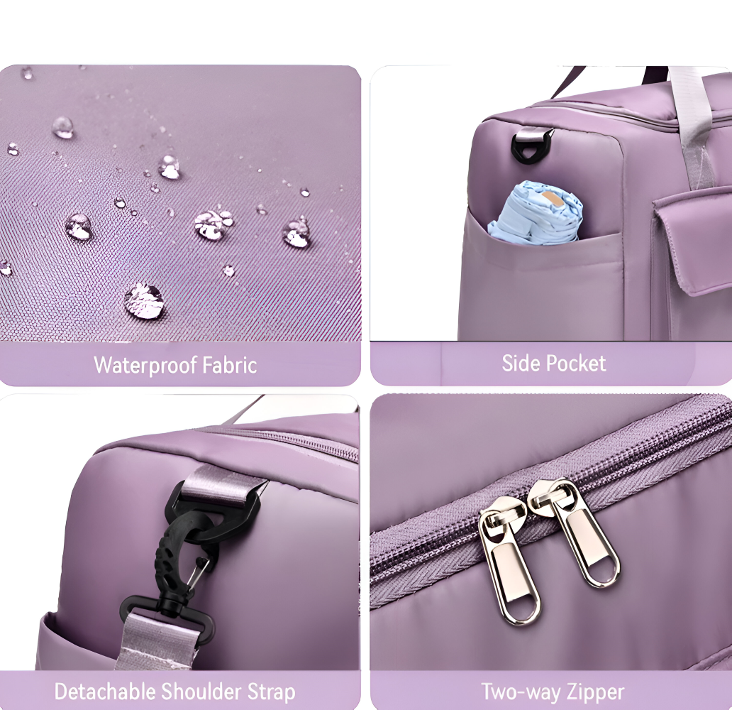 Waterproof travel bag with shoe compartment – Lightweight weekend bag with plenty of storage space | Stornfield