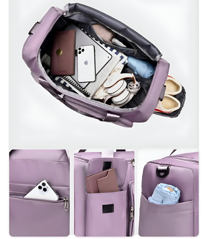 Waterproof travel bag with shoe compartment – Lightweight weekend bag with plenty of storage space | Stornfield