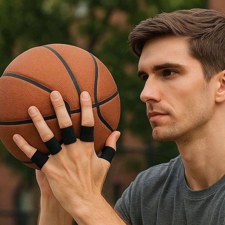 FlexiGuard | Finger Sleeves – Injury Prevention – Breathable, Comfortable Fit - Holds Injuries and Bandages in Place – Sports and Everyday Comfort Stornfield
