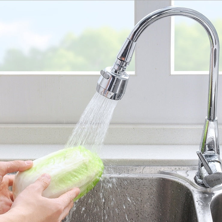 Water-saving attachment made of stainless steel, 360-degree movable and extendable | Stornfield