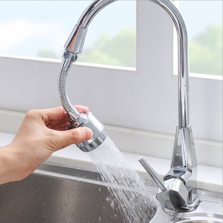 Water-saving attachment made of stainless steel, 360-degree movable and extendable | Stornfield