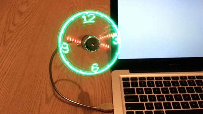 Flexible Cooling Clock Fan | Stornfield