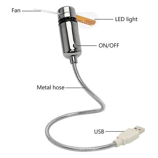 Flexible Cooling Clock Fan | Stornfield