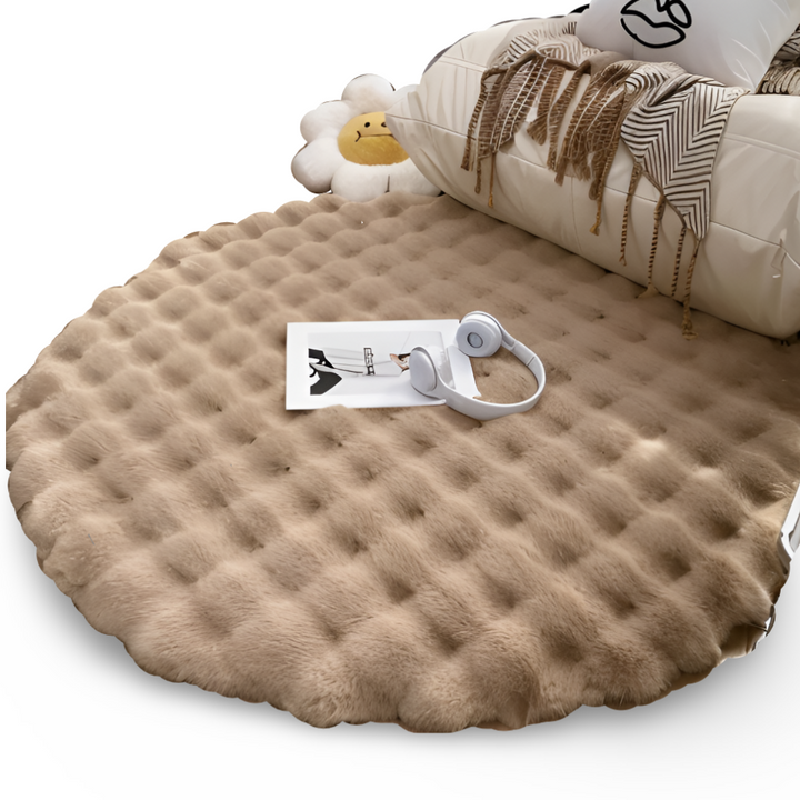 Round Velvet Soft Non-Slip Floor Mat – Cozy Fleece Home Decor | Stornfield