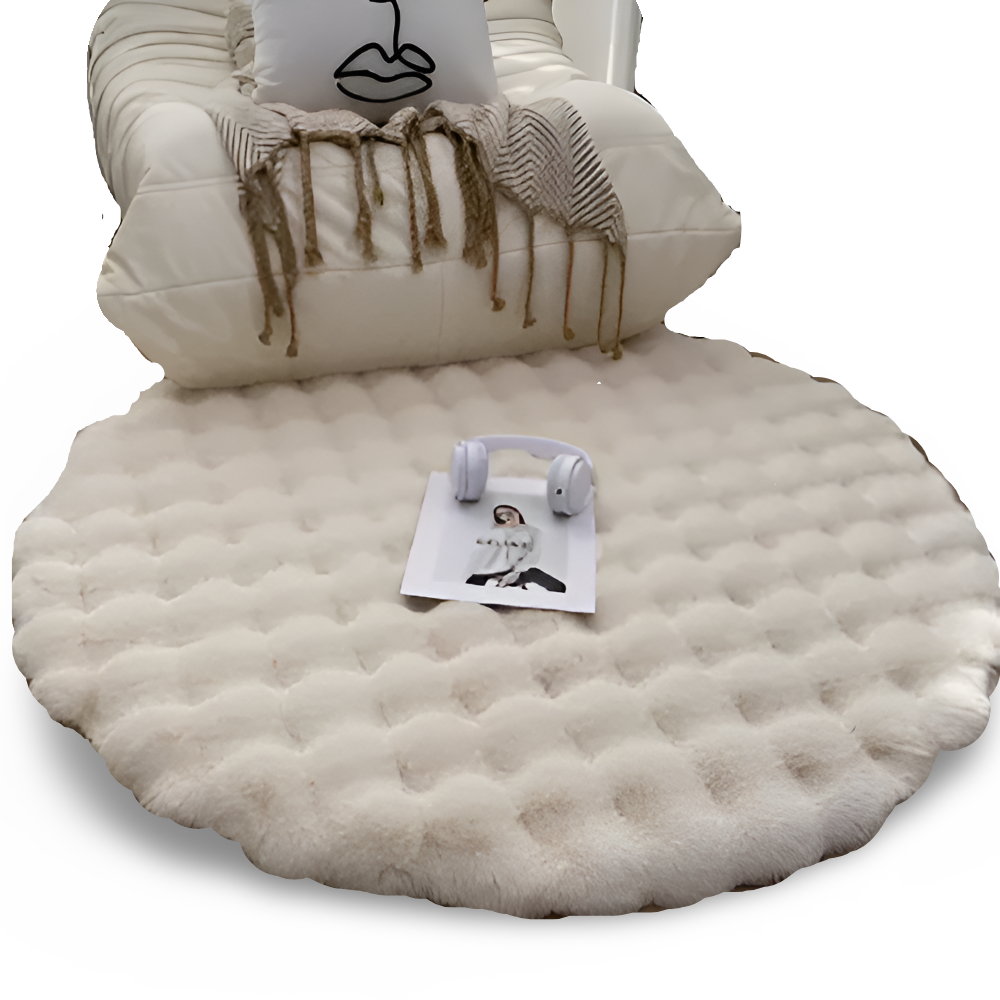 Round Velvety Soft Non-Slip Floor Mat – Cozy Fleece Home Decoration | Stornfield