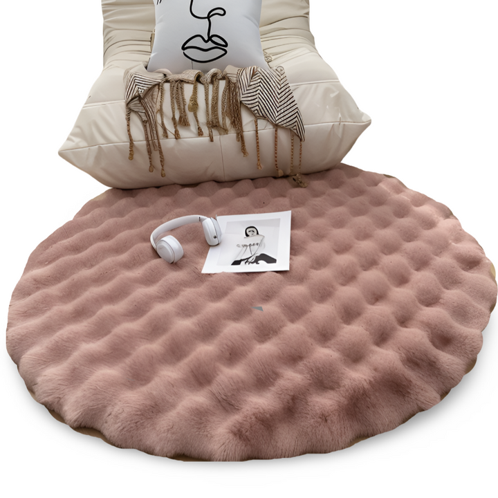 Round Velvety Soft Non-Slip Floor Mat – Cozy Fleece Home Decoration | Stornfield