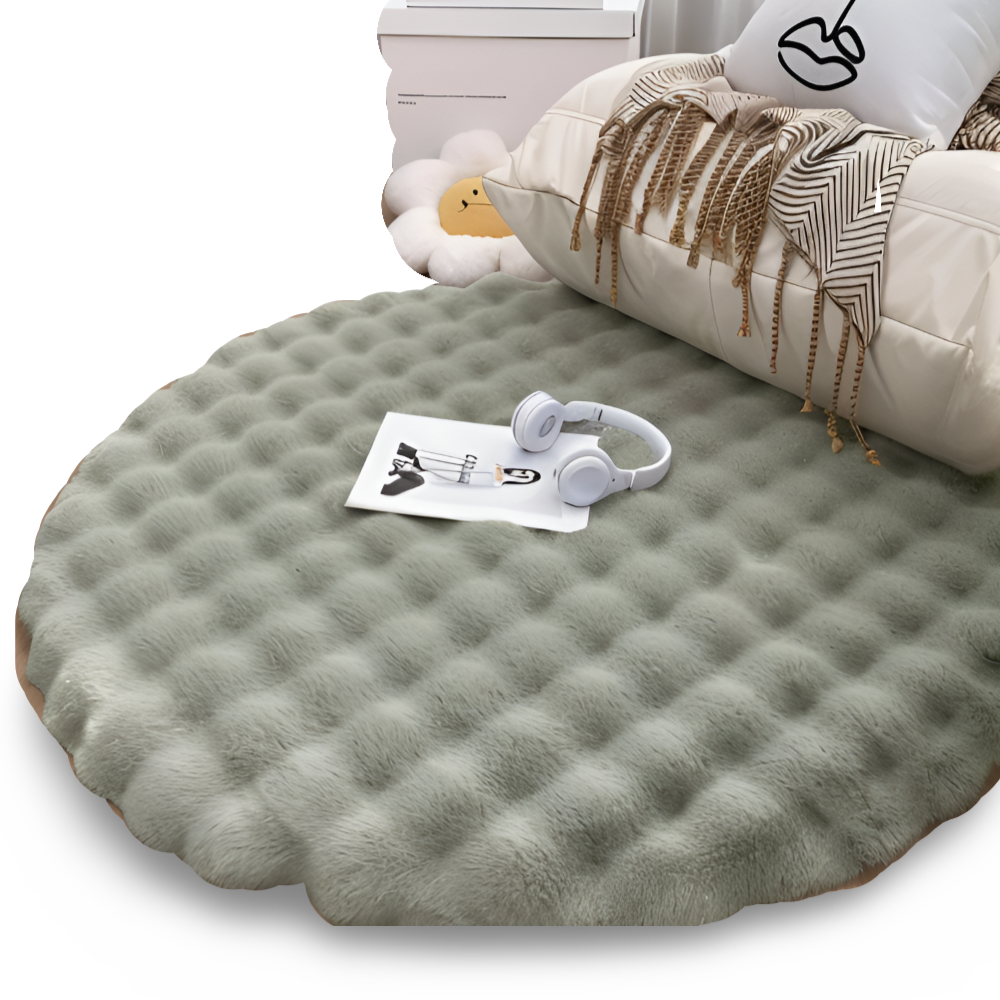 Round Velvety Soft Non-Slip Floor Mat – Cozy Fleece Home Decoration | Stornfield