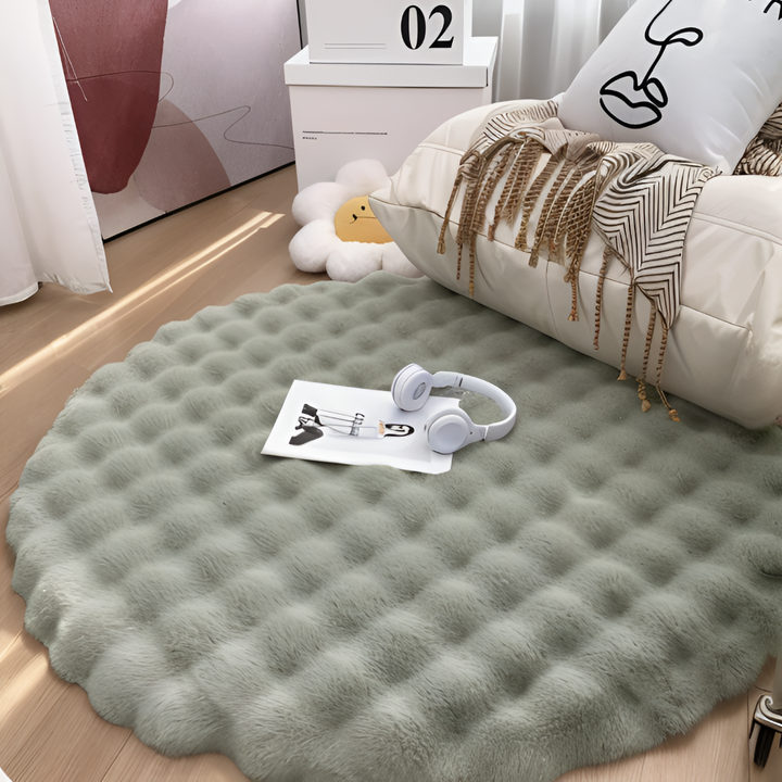 Round Velvety Soft Non-Slip Floor Mat – Cozy Fleece Home Decoration | Stornfield