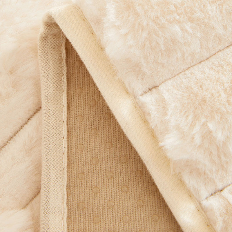 Fluffy Plush Striped Furniture Protector Couch Cover - Non-Slip | Stornfield