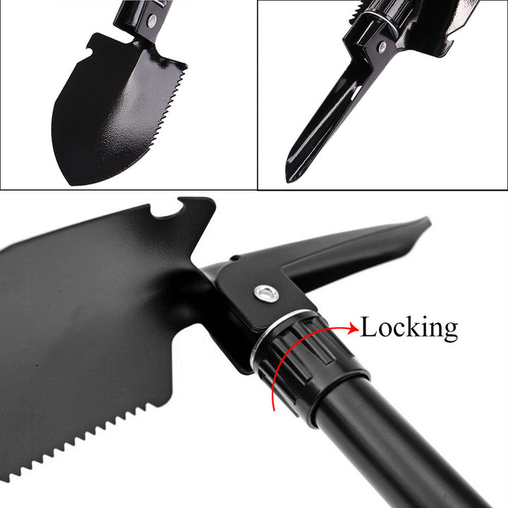 Mini Portable 3 in 1 Shovel Spade Pickaxe Tool | Stornfield