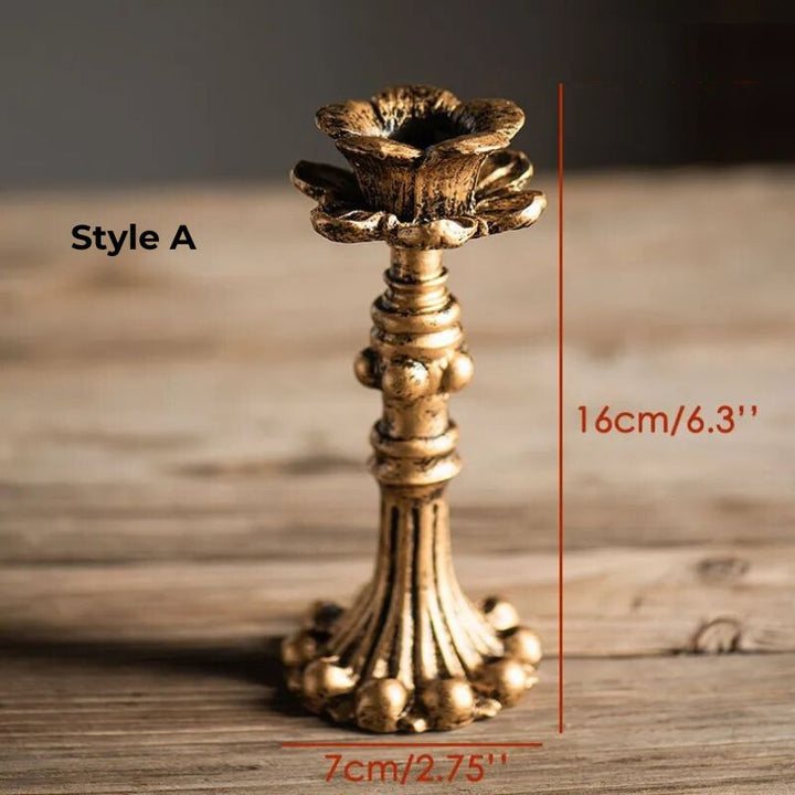 Stornfield | AuricGlow – Rustic candle holder with elegant luxury for a timeless look